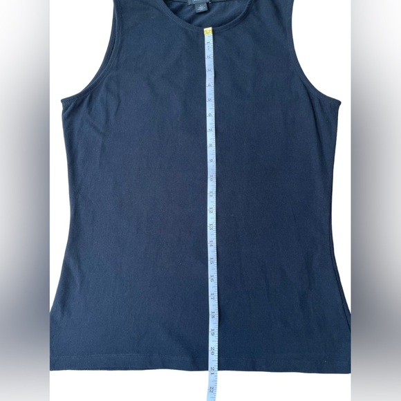 Halogen Black Crew Neck Tank Top - Classic Essential - Size Small - Picture 6 of 10
